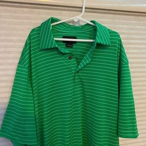Green striped shirt